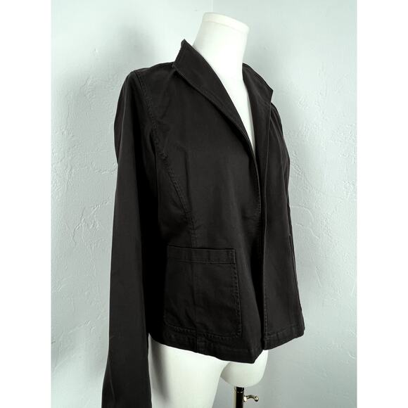 EILEEN FISHER JACKET Revers Collar in Muted Brown Plum (Womens: Petite Small) - Picture 9 of 11